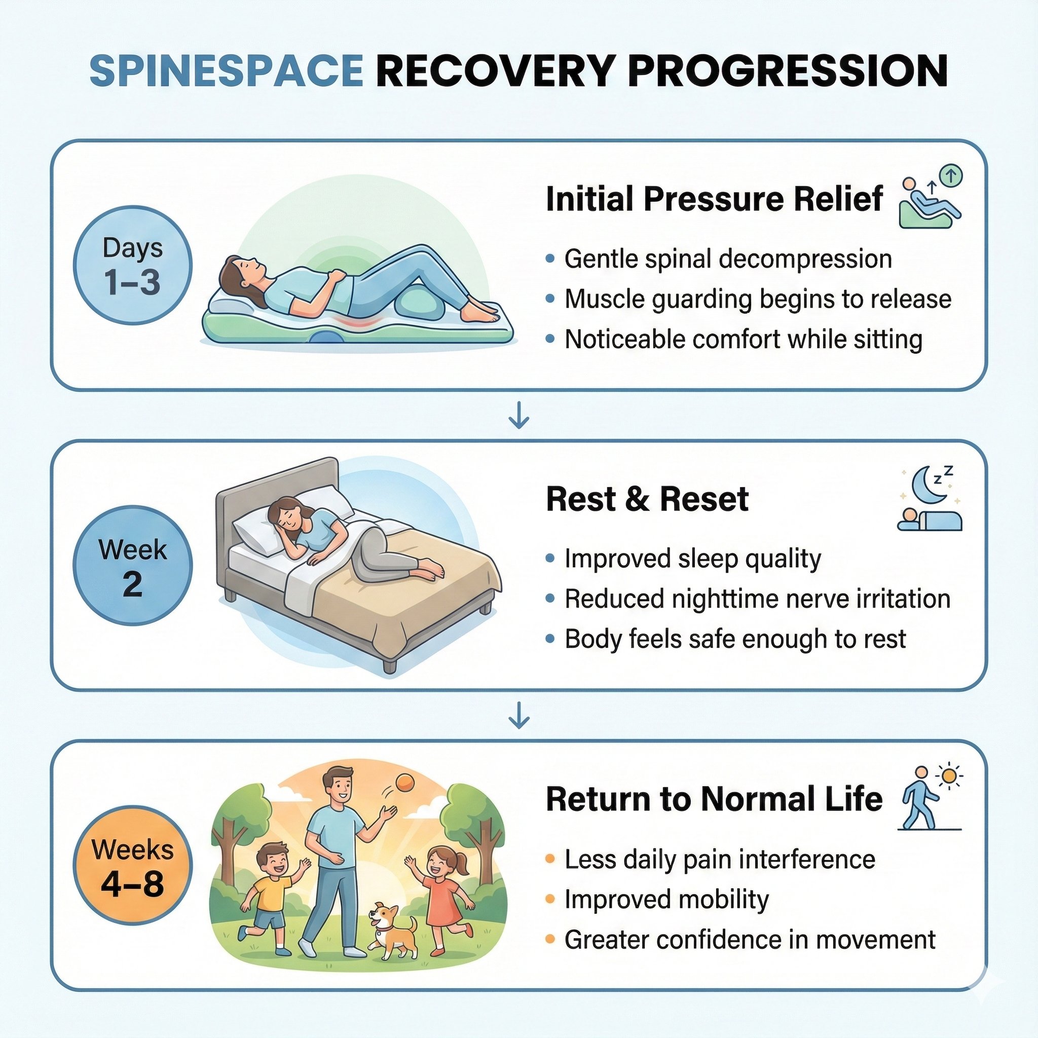 SpineSpace Recovery Progression Timeline